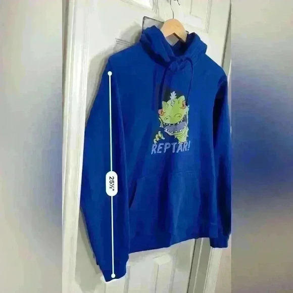 Nickelodeon Rugrats Reptar Blue Hoodie - Picture 5 of 11